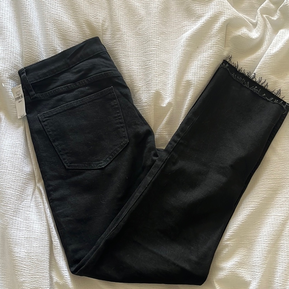 Gap black mid rise jeans
